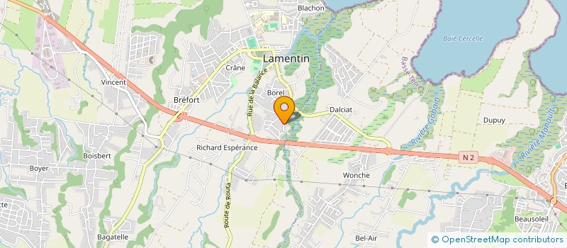 localisation de l'entreprise ALL STYLES KARATE CLUB GUADELOUPE  LAMENTIN