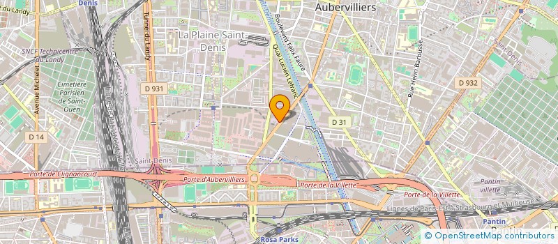 localisation de l'entreprise ALL-TEC FRENCE à AUBERVILLIERS