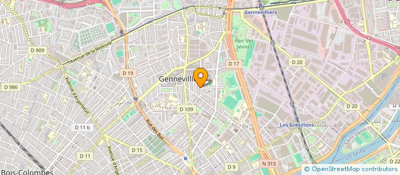 localisation de l'entreprise ALL TECH SERVICE à GENNEVILLIERS