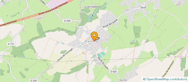 localisation de l'entreprise ALL'THERM à LIGNEROLLES