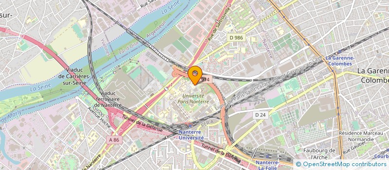 localisation de l'entreprise ALL TOGETHER FOR THE MUTUAL AID AND INSTRUCTION  OF SECLUDED PEOPLE  NANTERRE