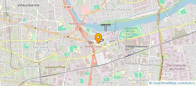 localisation de l'entreprise ALL TRADE à VILLEURBANNE