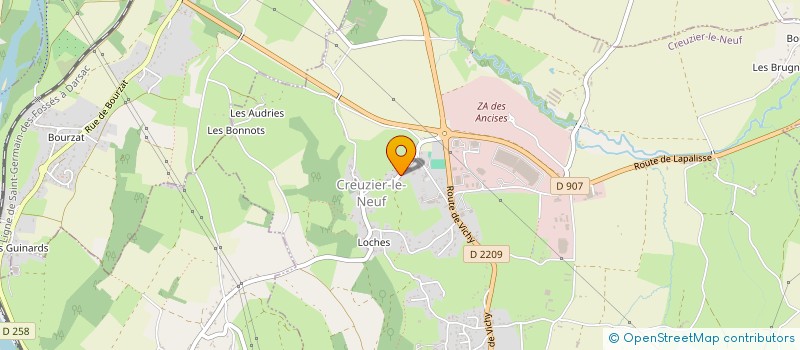 localisation de l'entreprise ALL TRADE EU à CREUZIER-LE-NEUF
