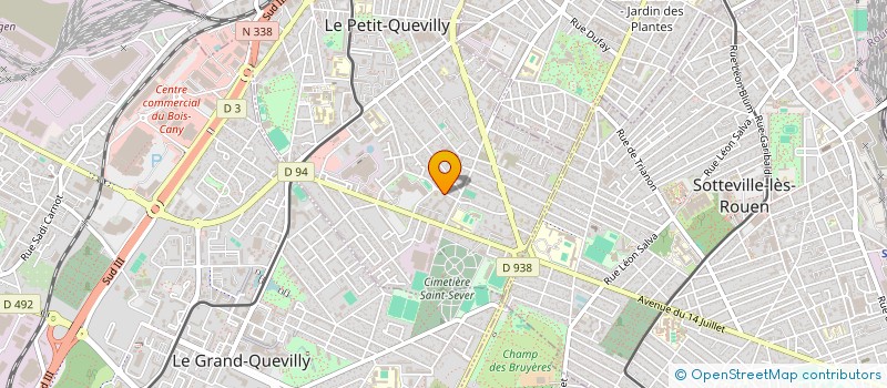 localisation de l'entreprise ALL-TRANS à LE PETIT-QUEVILLY