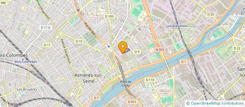 localisation de l'entreprise ALL TRANSPORTS à GENNEVILLIERS