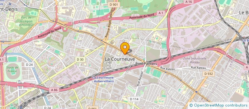 localisation de l'entreprise ALL TRANSPORTS ET SERVICES ATS à LA COURNEUVE