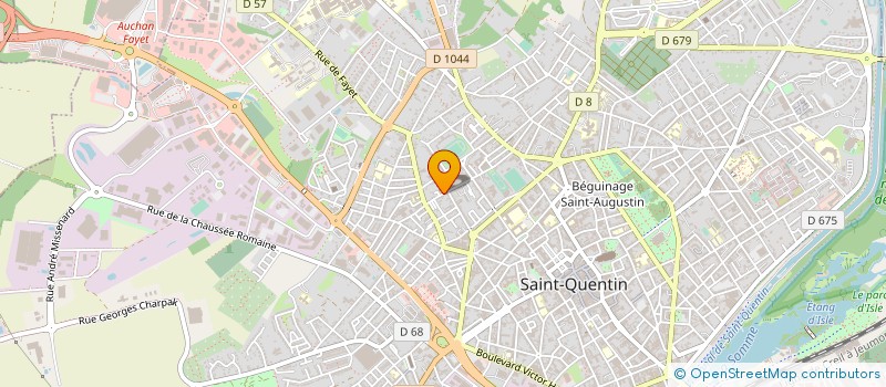 localisation de l'entreprise ALL-TRAVAUX.COM à SAINT-QUENTIN