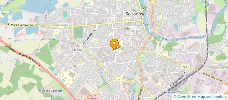 localisation de l'entreprise ALL U NEED à SOISSONS