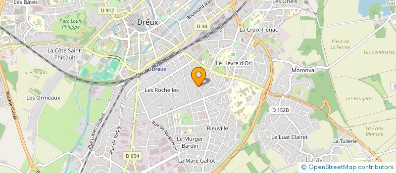 localisation de l'entreprise ALL WORK VISION à DREUX