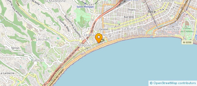 localisation de l'entreprise ALLA BEAUTYNICE à NICE