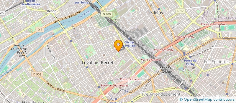 localisation de l'entreprise ALLA FOLLIA à LEVALLOIS-PERRET