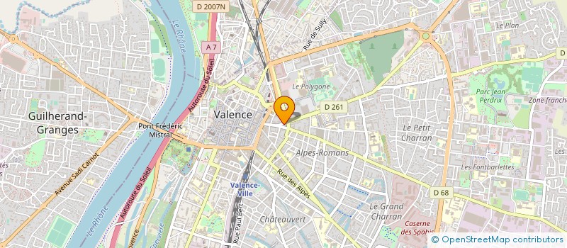 localisation de l'entreprise ALLA'L à VALENCE