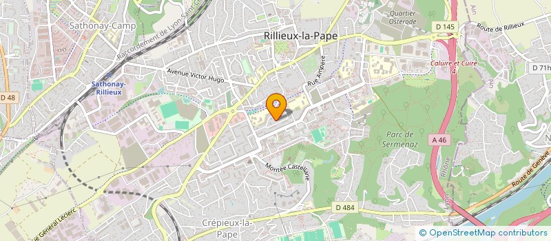localisation de l'entreprise ALLACHE BOXING CLUB 69 à RILLIEUX-LA-PAPE