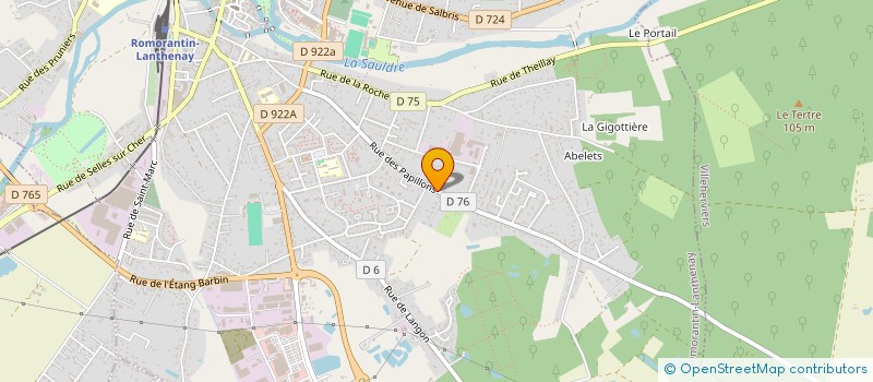 localisation de l'entreprise ALLAIN  ROMORANTIN-LANTHENAY