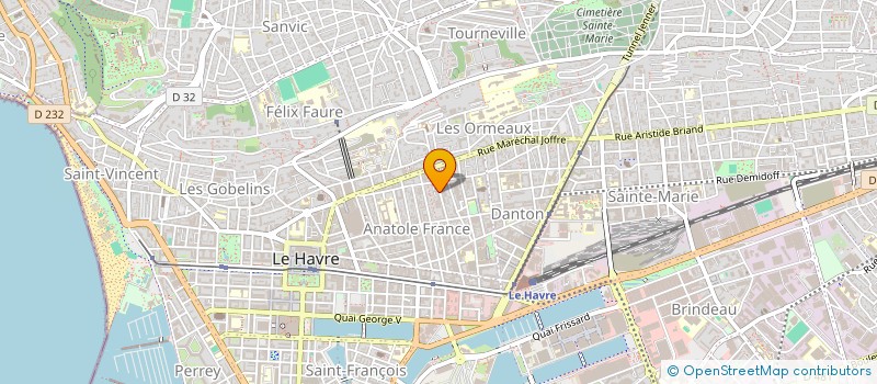 localisation de l'entreprise ALLAIN à LE HAVRE