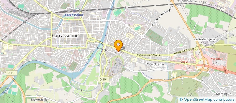 localisation de l'entreprise ALLAIN à CARCASSONNE