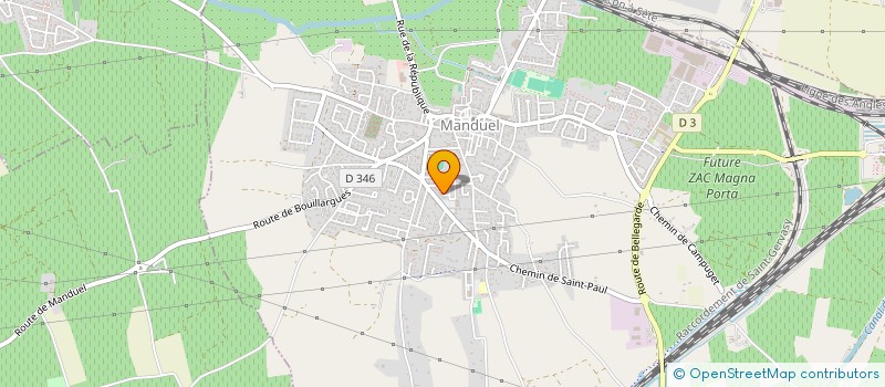 localisation de l'entreprise ALLAIN  MANDUEL