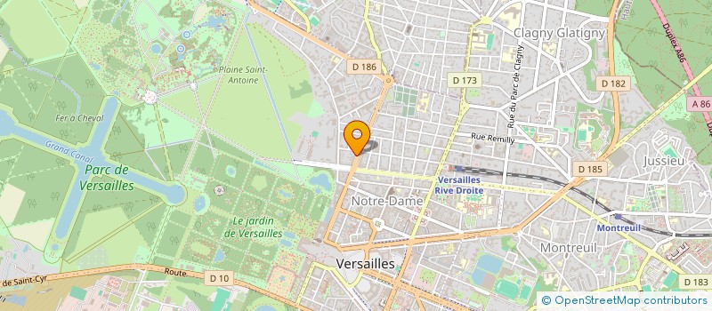 localisation de l'entreprise ALLAIN BORREL BOULESTEIX à VERSAILLES