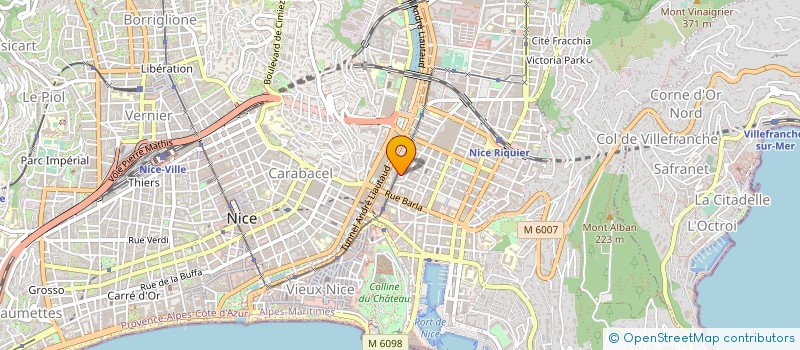 localisation de l'entreprise ALLAIN ET GASQ LUTHIER ARCHETIER SARL à NICE