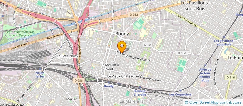 localisation de l'entreprise ALLAIN LOGISTIQUE ET SERVICES à BONDY