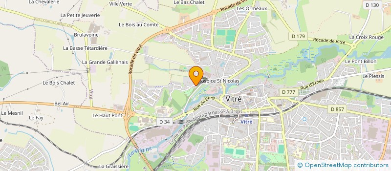 localisation de l'entreprise ALLAIN MAINTENANCE  VITRE