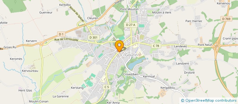 localisation de l'entreprise ALLAIN RENE SA à GOURIN
