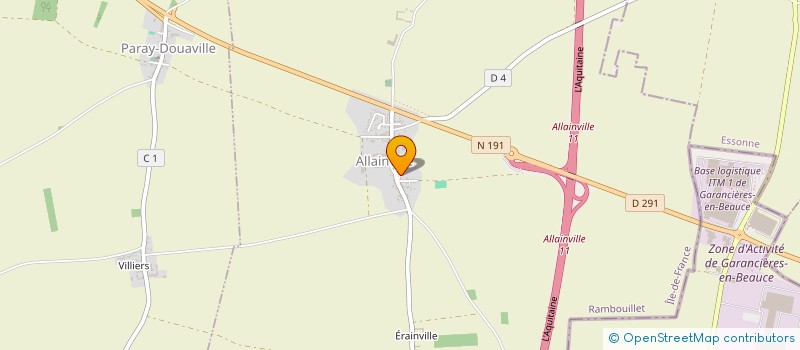 localisation de l'entreprise ALLAINVILLE PLANS  ALLAINVILLE