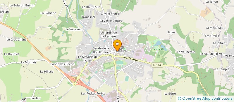 localisation de l'entreprise ALLAIRE VISION  ALLAIRE