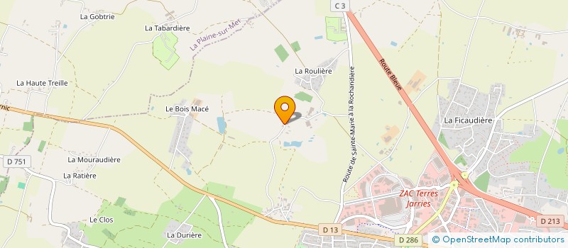 localisation de l'entreprise ALLAIS-FRANCHETEAU  PORNIC