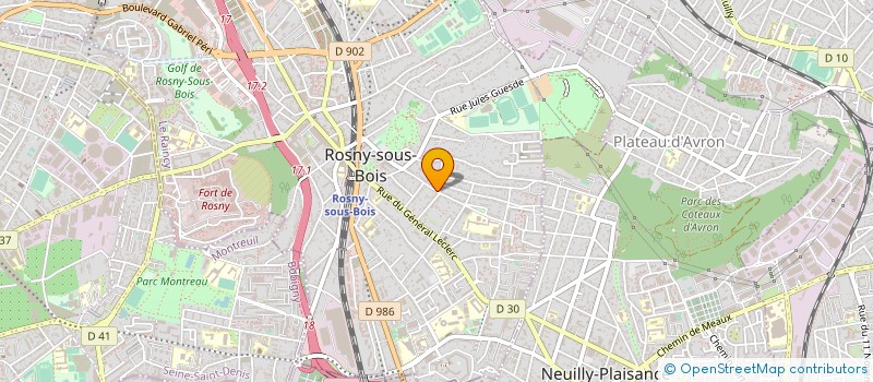 localisation de l'entreprise ALLAIS JEAN CLAUDE  ROSNY-SOUS-BOIS