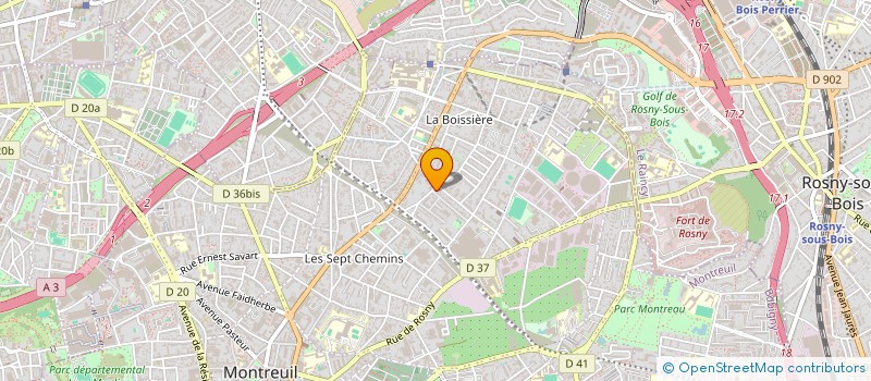 localisation de l'entreprise ALLAMARGOT ATELIER DES LOUBES à MONTREUIL