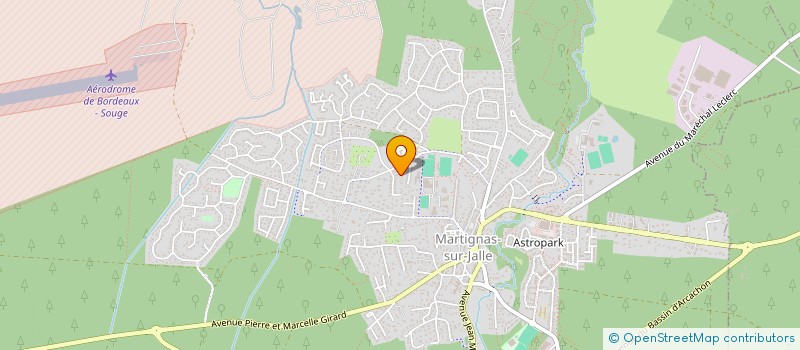 localisation de l'entreprise ALLAN BM  MARTIGNAS-SUR-JALLE