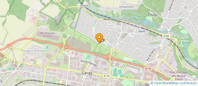 localisation de l'entreprise ALLAN GARANTIE FRANCE  OSNY