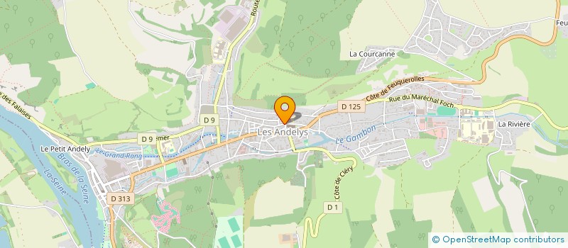 localisation de l'entreprise ALLAN SORBIER DES OISELEURS  LES ANDELYS