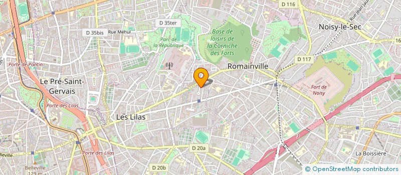 localisation de l'entreprise ALLANEHVA PROD à LES LILAS