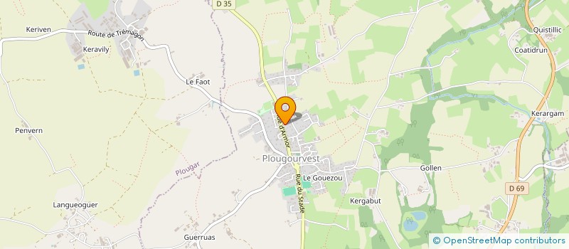 localisation de l'entreprise ALLANIC 29  PLOUGOURVEST