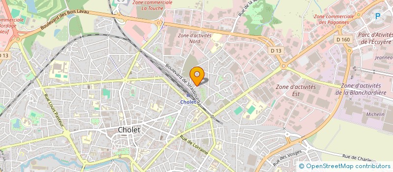 localisation de l'entreprise ALLANIC PODO-ORTHESE à CHOLET