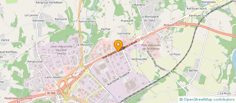 localisation de l'entreprise ALLANNIC FRERES HOLDING à VANNES