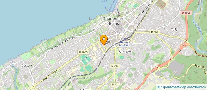 localisation de l'entreprise ALLANTAZ SOURCE à THONON-LES-BAINS
