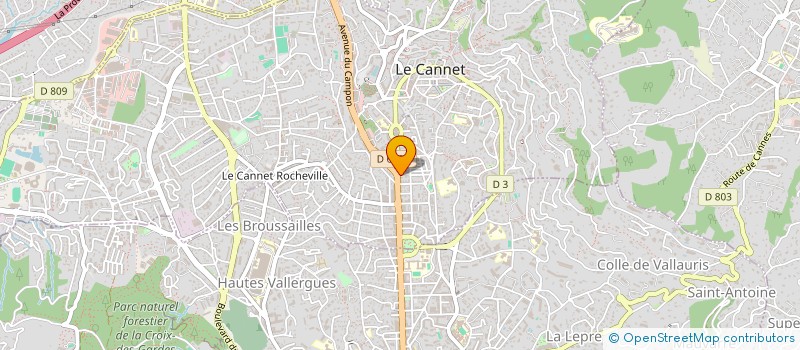 localisation de l'entreprise ALLAOUA à LE CANNET