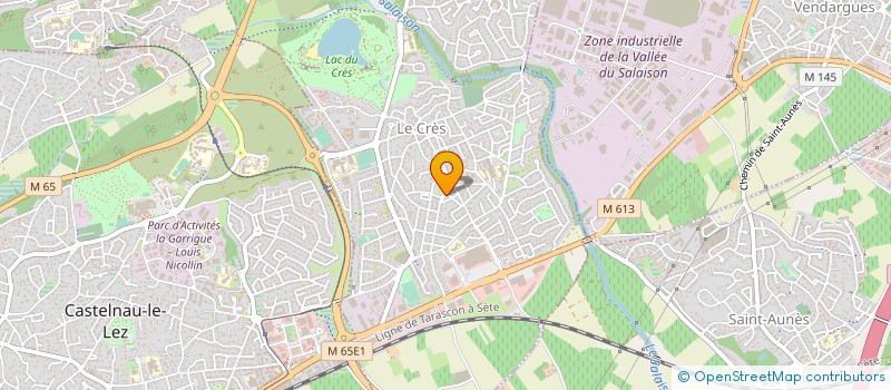 localisation de l'entreprise ALLAOUI SOCIETE MACONNERIE GENERALE ASMG  LE CRES
