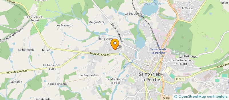 localisation de l'entreprise ALLARD 3  SAINT-YRIEIX-LA-PERCHE