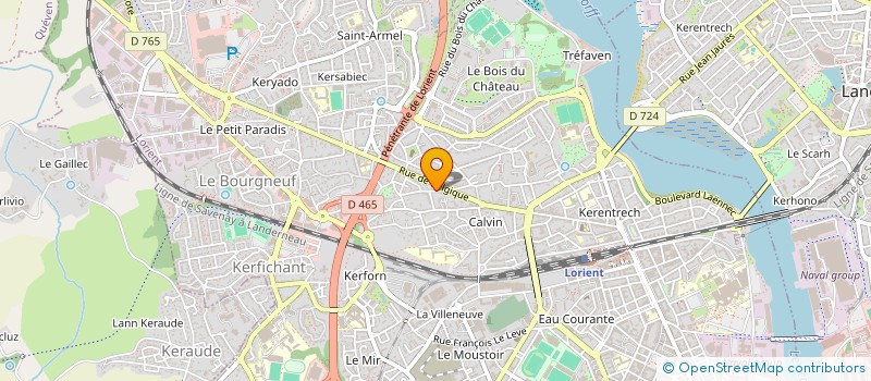 localisation de l'entreprise ALLARD DECOSSIN INDIVISION  LORIENT