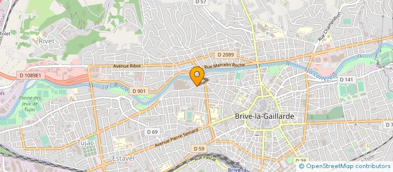 localisation de l'entreprise ALLARD EMBALLAGES à BRIVE-LA-GAILLARDE