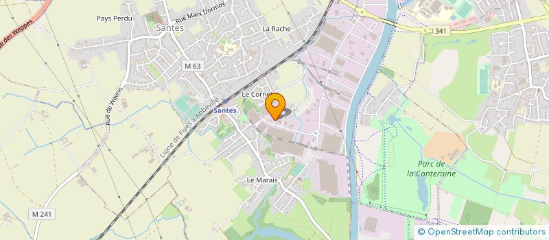 localisation de l'entreprise ALLARD ET FILS à SANTES