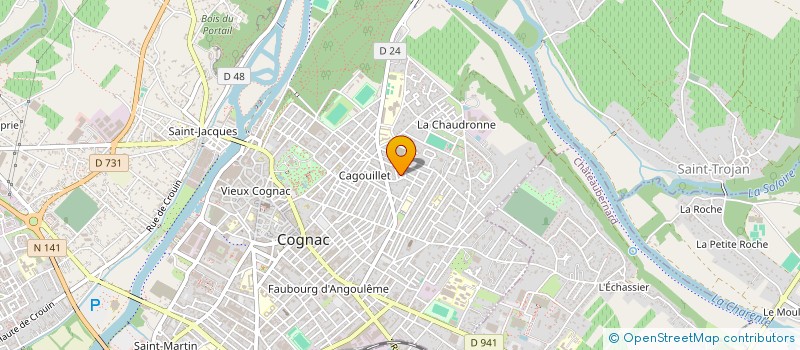 localisation de l'entreprise ALLARD INVEST  COGNAC