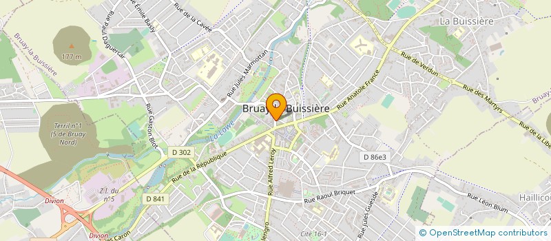 localisation de l'entreprise ALLART ET HOUSET  BRUAY-LA-BUISSIERE
