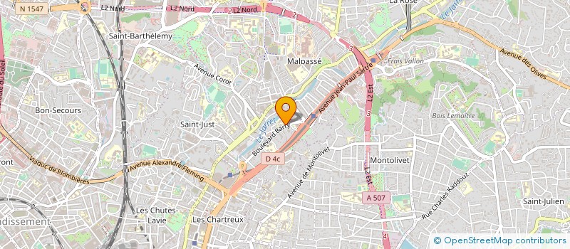 localisation de l'entreprise ALLASIA TRANSPORT à MARSEILLE