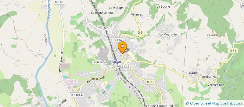 localisation de l'entreprise ALLASSAC CONDUITE  ALLASSAC