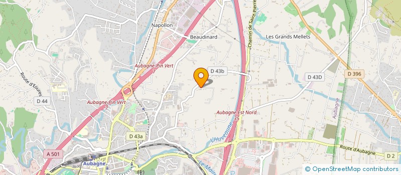 localisation de l'entreprise ALLAUCH TAXI ORLANDO à AUBAGNE